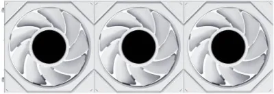 Lian-Li UNI FAN TL LCD FLEX Reverse Case Fan with Out Controller, 120mm Fan Size, 1900 RPM Fan Speed, 63 CFM Airflow, Fluid Dynamic Bearing, PBT / PA66 Material, Pack of 3, White- G9F.12RTLLCD1F3W.00 — 2