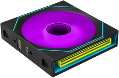 Lian-Li UNI FAN SL-INF FLEX Reverse Blade Case Fan with Controller, 120mm Fan Size, 2200 RPM Fan Speed, 65.7 CFM Airflow, Fluid Dynamic Bearing, PBT/PC Material, Pack of 3, Black - G9F.12RSLIN1F3B.00