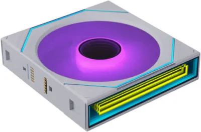 Lian-Li UNI FAN SL-INF FLEX Reverse Blade Case Fan with Controller, 120mm Fan Size, 2200 RPM Fan Speed, 65.7 CFM Airflow, Fluid Dynamic Bearing, PBT/PC Material, Pack of 3, White- G9F.12RSLIN1F3W.00 — 6