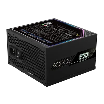 GIGABYTE AORUS ELITE P850W 80+ Platinum Modular PCIe 5.0 Power Supply, Intel Form Factor ATX 12V v3.0, 850W Capacity, 120mm FDB Fan, 60-50 Hz Input Frequency, Black- GP-AE850PM-PG5