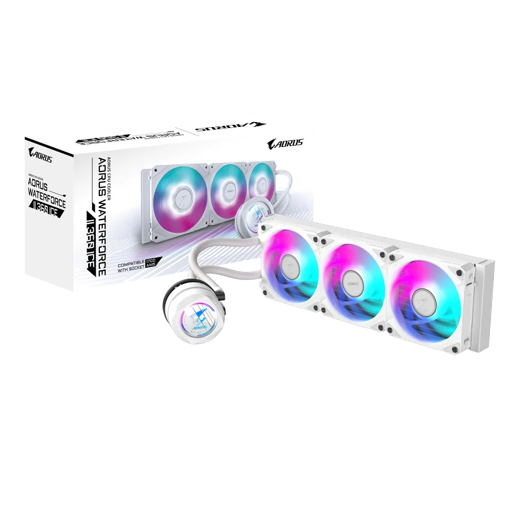 GIGABYTE AORUS WATERFORCE II 360 ICE white- GP-AORUS-WATERFORCE-II-360I