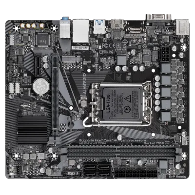 GIGABYTE Intel® H610 Motherboard with 4+1+1 Hybrid Phases Digital VRM Design, PCIe 4.0* Design, Gen3 x4 M.2, Anti-Sulfur Resistor, Smart Fan 6 Black - H610M-H-V3-DDR4 — 2