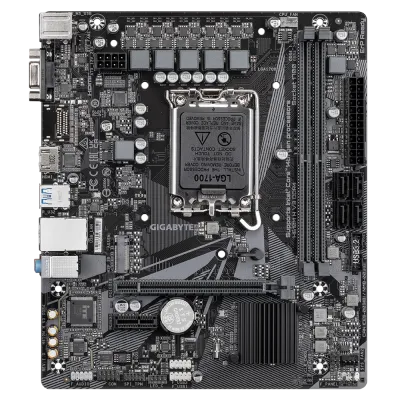 GIGABYTE Intel® H610 Motherboard with 4+1+1 Hybrid Phases Digital VRM Design, PCIe 4.0* Design, Gen3 x4 M.2, Anti-Sulfur Resistor, Smart Fan 6 Black - H610M-H-V3-DDR4 — 3