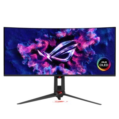 Asus ROG Swift OLED PG34WCDN gaming monitor 34-inch Tandem RGB QD-OLED with BlackShield™ film, 360Hz refresh rate, 0.03ms (GTG), G-SYNC® compatibility, custom heatsink, OLED Care Pro- 90LM0CU0-B01971 — 2
