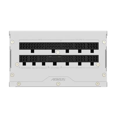 GIGABYTE AORUS ELITE P850W 80+ Platinum Modular PCIe 5.0 Power Supply, Intel Form Factor ATX 12V v3.0, 850W Capacity, 120mm FDB Fan, 60-50 Hz Input Frequency, Ice white- GP-AE850PM-PG5-ICE — 2