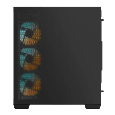 GIGABYTE C500 ATX Computer Case, 410MM/BL ST ATX GPU, Mid Tower Form Factor, RGB Lighting, 3.5" Drive Support, Pre-installed Fan, Built-In Cable Management, Black- GB-C500P-ST-ATX — 2