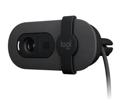 Logitech Brio 100 Full HD 1080p Webcam for Meetings & Streaming, Auto-Light Balance, Built-in Mic, Privacy Shutter, USB-A, for Microsoft Teams, Google Meet, Zoom & More - Graphite- 960-001585 — 4