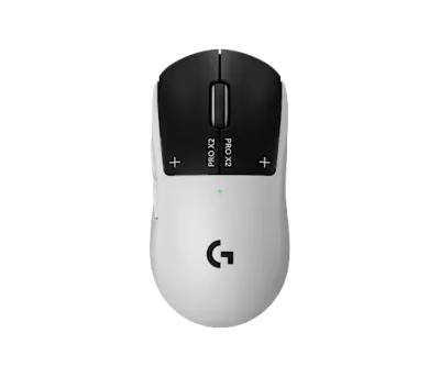 Logitech PRO X2 Superstrike Wireless Gaming Mouse, LightspeedTechnology, HERO 2 Sensor, Ultra Lightweight, Optical Switches, Low Latency, High Precision Tracking, Lunar Eclipse- 910-007777