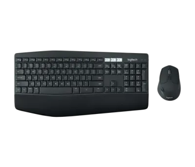 Logitech MK850 Performance Wireless Keyboard and Mouse Combo, Bluetooth Smart, 2.4GHz Wireless Connection, 1000 Dpi Sensor, 8 Buttons, English/Arabic, Black - 920-010568 — 2