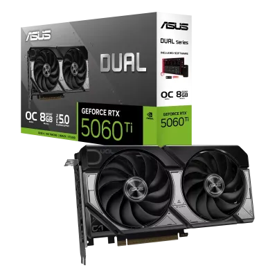 ASUS Dual GeForce RTX™ 5060 Ti 8GB GDDR7 OC Edition