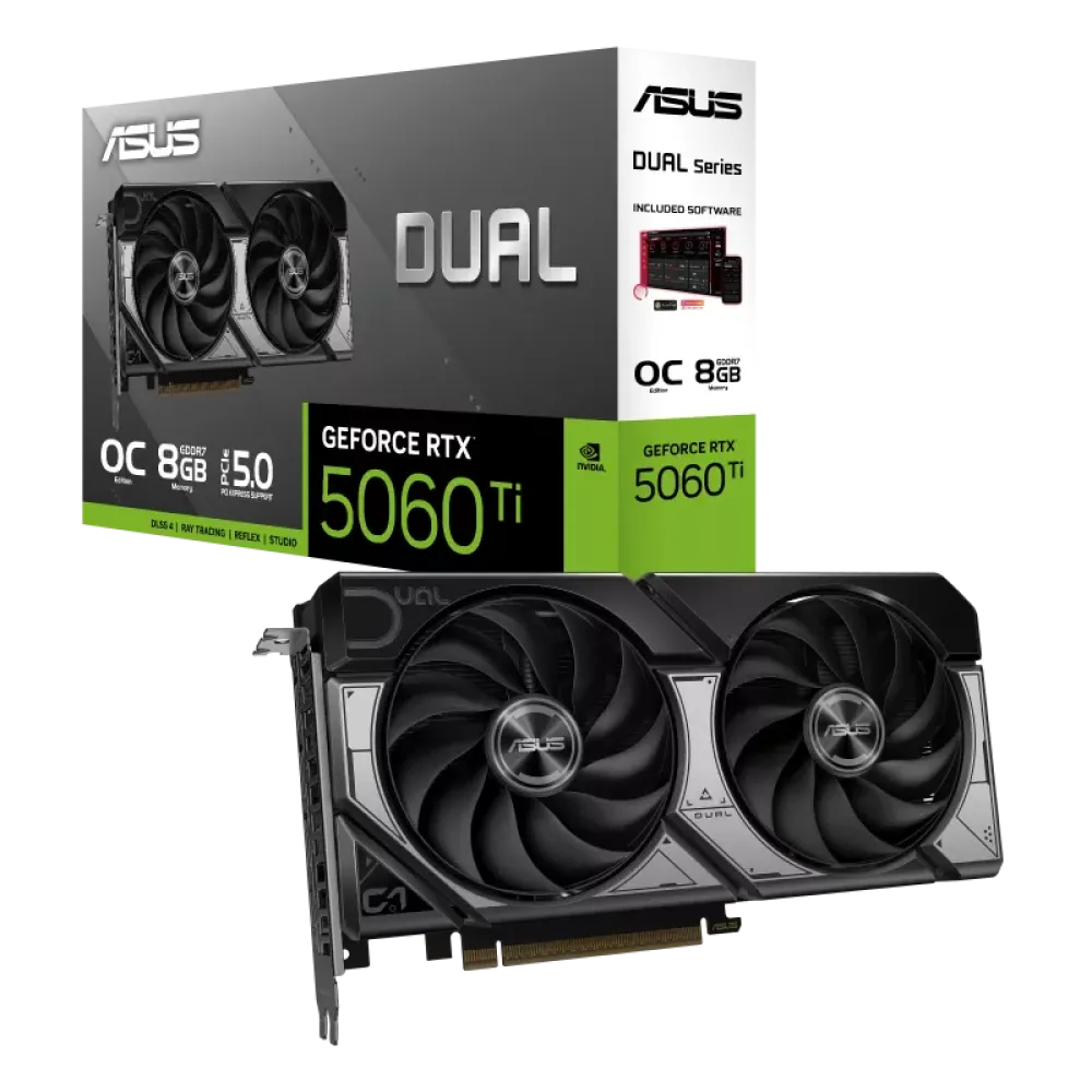 ASUS Dual GeForce RTX™ 5060 Ti 8GB GDDR7 OC Edition