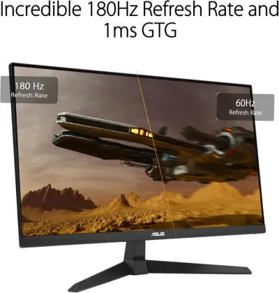 Asus TUF Gaming VG249Q3A-W 23.8" FHD Fast IPS 180Hz Gaming Monitor - White - 90LM09B2-B01170 — 2