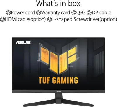 Asus TUF Gaming VG249Q3A-W 23.8" FHD Fast IPS 180Hz Gaming Monitor - White - 90LM09B2-B01170 — 6