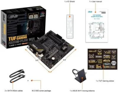 Asus TUF GAMING A520M-PLUS WIFI Motherboard — 5