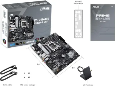 Asus Prime H610M-A WiFi LGA1700 MicroATX - 90MB1G00-M0EAY0 — 8