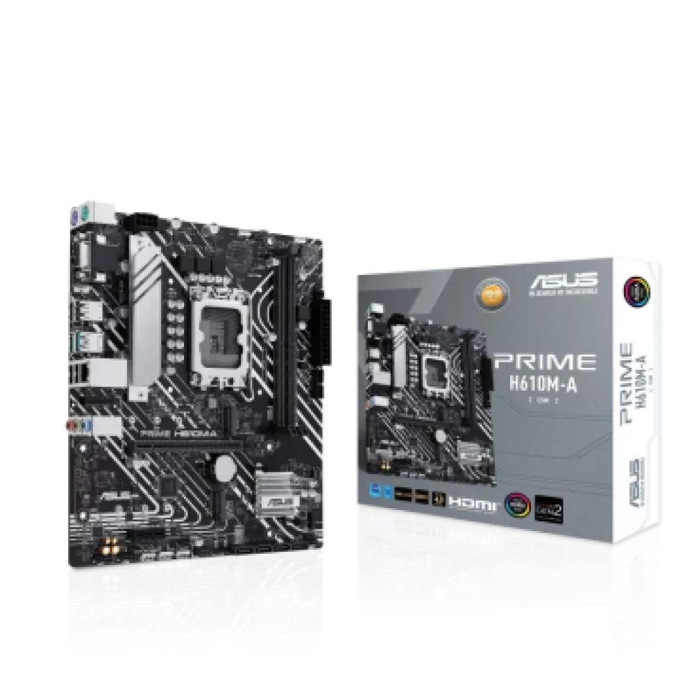 Asus Prime H610M-A D5-CSM LGA 1700, Intel 12th Gen, Micro-ATX Commercial Motherboard - 90MB1G20-M0EAYC