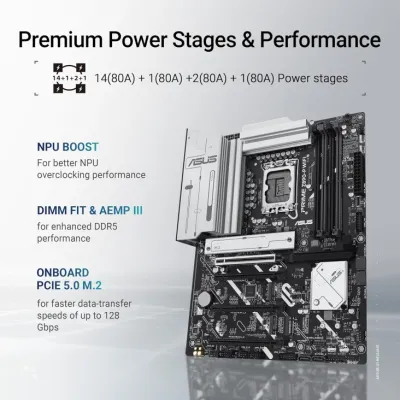 Asus Prime Z890-P WIFI LGA 1851 ATX DDR5 Motherboard — 3