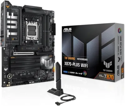 Asus TUF Gaming X870-PLUS WIFI AM5 ATX DDR5 Motherboard - 90MB1IU0-M0EAY0