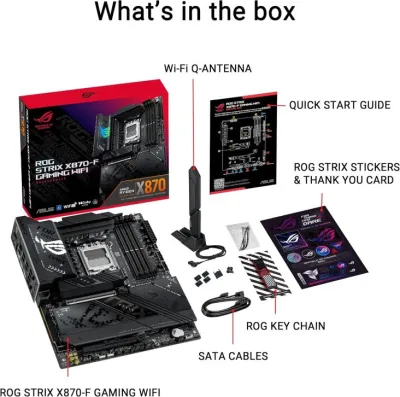 Asus ROG Strix X870-F GAMING WIFI AM5 ATX DDR5 Motherboard — 6