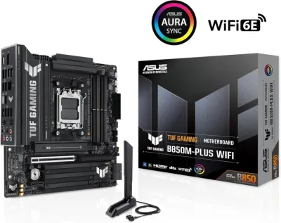Asus TUF Gaming B850M-PLUS WIFI AM5 Micro-ATX DDR5 Motherboard - 90MB1IY0-M0EAY0 — 7