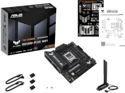 Asus TUF Gaming B850M-PLUS WIFI AM5 Micro-ATX DDR5 Motherboard - 90MB1IY0-M0EAY0 — 8