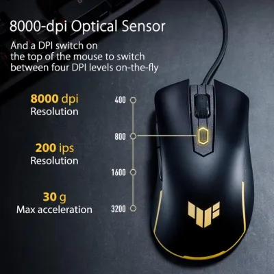 Asus TUF Gaming M3 Gen II Wired, 59g Lightweight Gaming Mouse - Black — 7