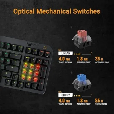 Asus RA07 TUF K3 GEN II/RD/AR/ABS//KB,Optical Keyboard — 4