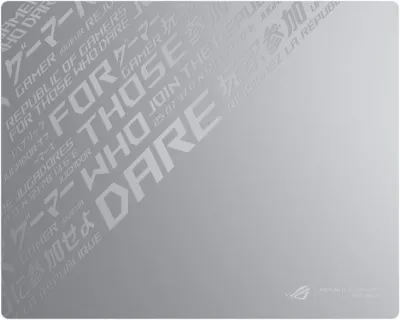 Asus ROG NH04 Moonstone Ace L Tempered Glass Gaming Mouse Pad - White - 90MP03L0-BPUA10 — 6