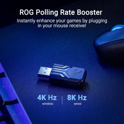 Asus ROG P714 Keris II Ace 42K DPI USB-C/Wireless Gaming Mouse - Black — 4