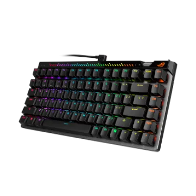 Asus ROG Falchion Ace 75 HE gaming keyboard with hot-swappable ROG HFX V2 & V2X Magnetic Switches, ROG Hall Sensor, Rapid Trigger toggle, sensitivity adjustment wheel, interactive touch panel, Black-90MP047H-BKCA00 — 4