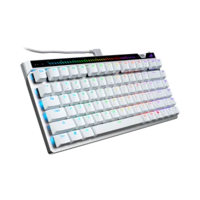 Asus ROG Falchion Ace 75 HE gaming keyboard with hot-swappable ROG HFX V2 & V2X Magnetic Switches, ROG Hall Sensor, Rapid Trigger toggle, sensitivity adjustment wheel, interactive touch panel, 8000 Hz polling rate-90MP047H-BKCA10 — 8