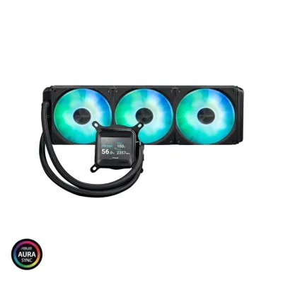Asus Prime LC ARGB LCD 360mm Liquid Cooler - LCD Display, Black — 2
