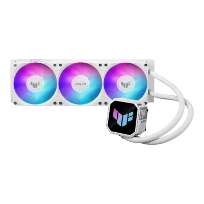 Asus TUF Gaming LC III 360 ARGB LCD AIO Liquid CPU Cooler, Triple 120mm Fans - White - 90RC01A2-B0EAY0 — 4