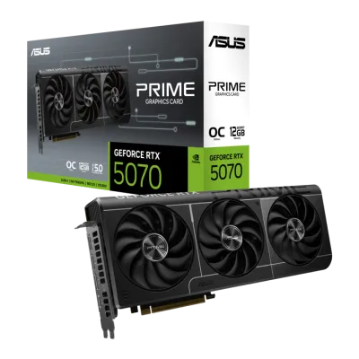 Asus Prime GeForce RTX 5070 OC 12GB GDDR7 Graphics Card - Black - 90YV0M10-M0NA00