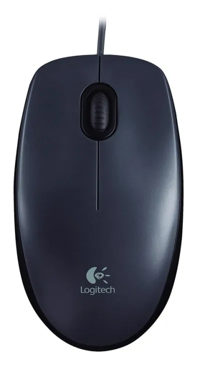 Logitech M90 USB Optical Mouse - Black