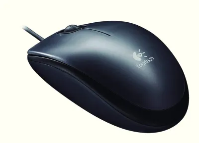 Logitech M90 USB Optical Mouse - Black — 4
