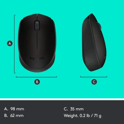 Logitech M171 Wireless Mouse Black — 9
