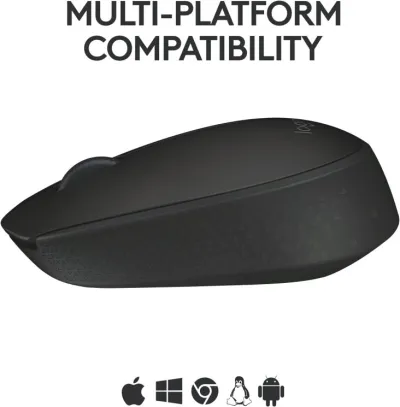 Logitech M170 1000 DPI 2.4GHz Wireless Mouse - Grey — 6