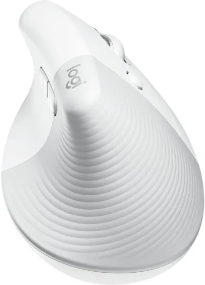 Logitech Lift Vertical Ergonomic Mouse - Off- White — 2