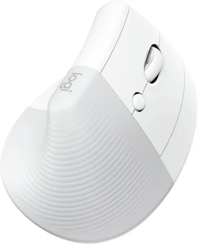 Logitech Lift Vertical Ergonomic Mouse - Off- White — 6
