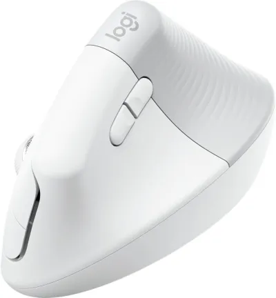 Logitech Lift Vertical Ergonomic Mouse - Off- White — 7