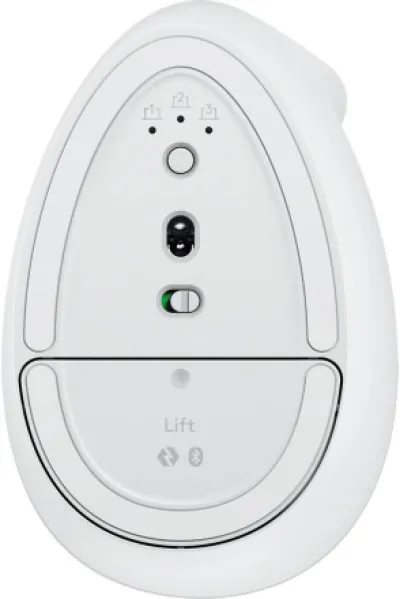 Logitech Lift Vertical Ergonomic Mouse - Off- White — 8