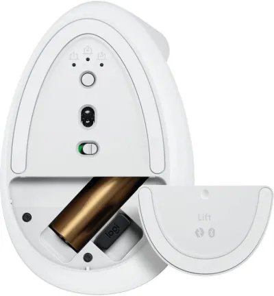 Logitech Lift Vertical Ergonomic Mouse - Off- White — 9