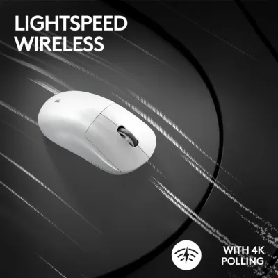 Logitech G PRO X Superlight 2 Lightspeed Wireless 32K DPI Gaming Mouse - White - 910-006639 — 4