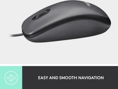 Logitech M100 Wired Mouse - Grey - USB - 910-006652 — 4