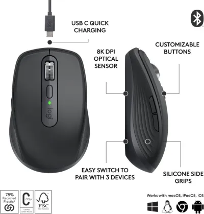 Logitech MX Anywhere 3S Mouse — 7