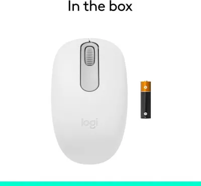 Logitech M196 Bluetooth Mouse - Off-White - 910-007460 — 3