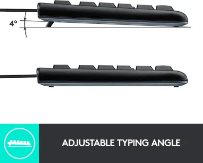 Logitech K120 USB Membrane Keyboard - Eng/Ara Layout — 7