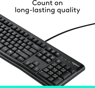 Logitech K120 Corded Keyboard English Layout- Black — 4