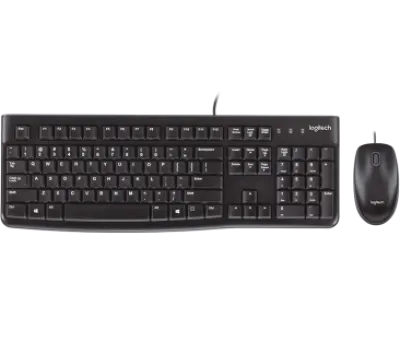 Logitech MK120 USB Eng/Ara Membrane Keyboard and Optical Mouse Combo